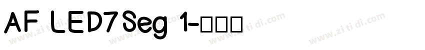 AF LED7Seg 1字体转换